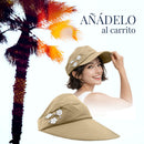 SOMBRERO PARA SOL MUJER VISERA CAMPING PROTECCIÓN UV