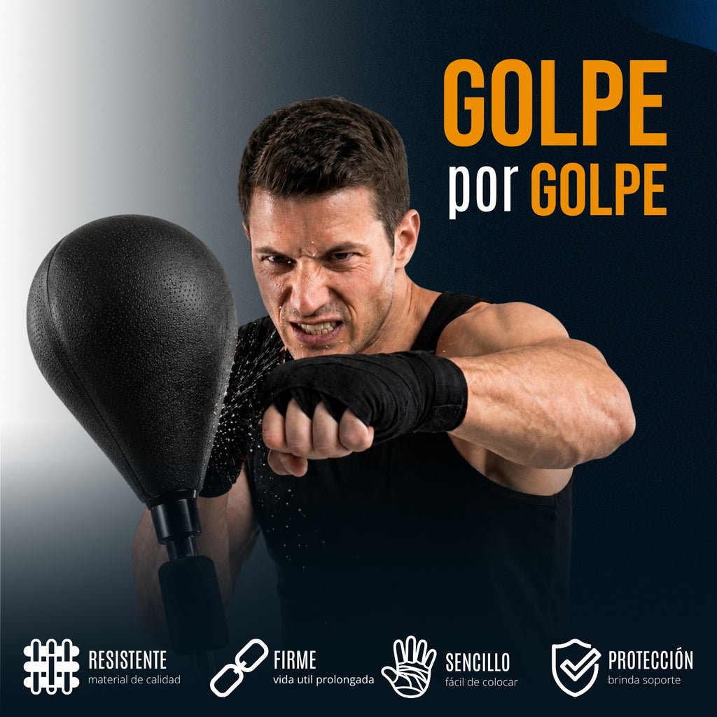 Pera De Boxeo Profesional Con Base, Altura Regulable Sistema de Rebote