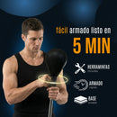 Pera De Boxeo Profesional Con Base, Altura Regulable Sistema de Rebote con Resorte