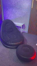Sillon Inflable Comodo Con Posapies Incluye Bomba Manual