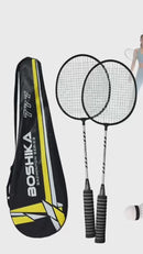 Juego de Badminton 2 Raquetas 3 Gallitos Facil de Trasladar