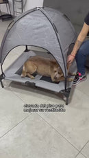 Cama Elevada Para Perros Mascotas Fresca, Portátil Y Armable