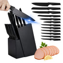 Set de Cuchillos de Cocina Ecomlab Base Madera con Afilador