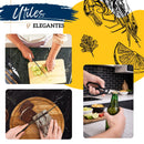 Set de Cuchillos de Cocina Ecomlab Base Madera con Afilador