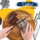 Set de Cuchillos de Cocina Ecomlab Base Madera con Afilador