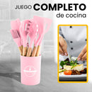 Cucharas de Silicona Set de Utensilios de Cocina 12 pcs