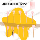 Cucharas de Silicona Set de Utensilios de Cocina 12 pcs