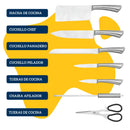 Cuchillos Para Cocina Ecomlab Profesionales Acero Inoxidable