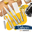 Cuchillos Para Cocina Ecomlab Profesionales Acero Inoxidable