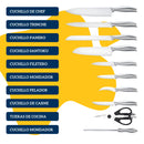 Juego de Cuchillos Para Cocina Ecomlab De Acero Inoxidable
