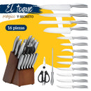 Juego de Cuchillos Para Cocina Ecomlab De Acero Inoxidable