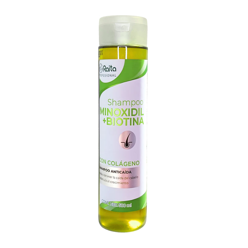 SHAMPOO CON MINOXIDIL Y COLÁGENO PARA CRECIMIENTO DE CABELLO