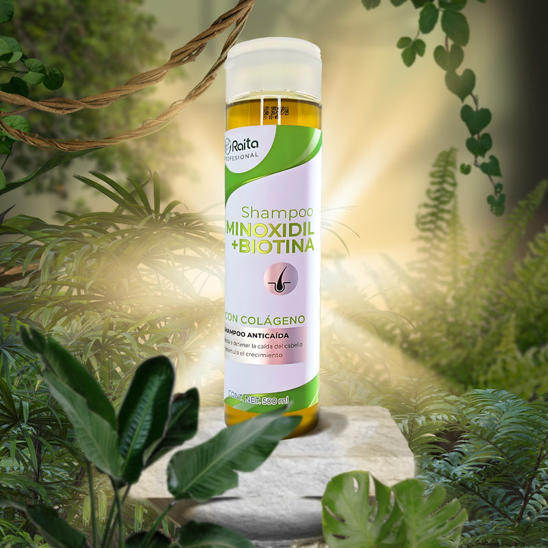 SHAMPOO CON MINOXIDIL Y COLÁGENO PARA CRECIMIENTO DE CABELLO