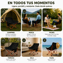 Silla Camping Plegable Ecomlab Portatil Para Exterior e Interior Ideal Playa, Picnic Extra-Cómoda GRATIS Bolsa Transportadora