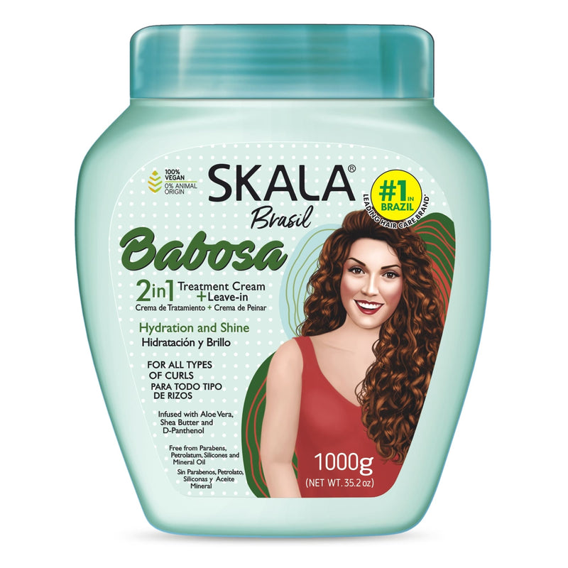 Crema Para Peinar Skala Hidratacion Cabello Rizado Seco 1kg