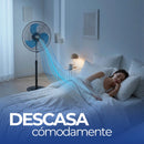 Ventilador 3 en 1 Multifuncional 2 Piezas Metálico Pedestal, Piso o Muro 18 Pulgadas Paquete 2 Piezas Ecomlab